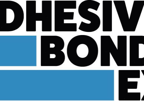 A blue and black logo for adhesive bond